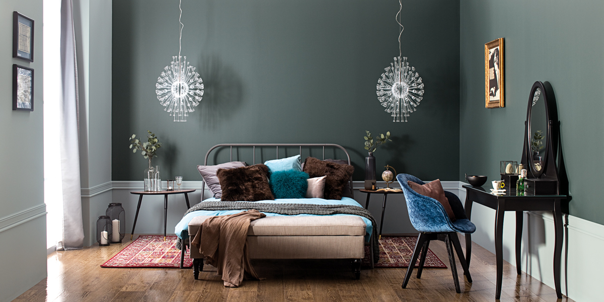 bedroom-in-dark-grey-Tikkurila-Optiva