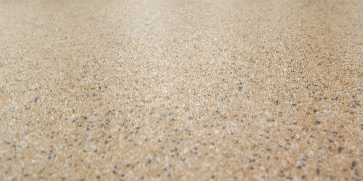 Colored sand included creates unique surface