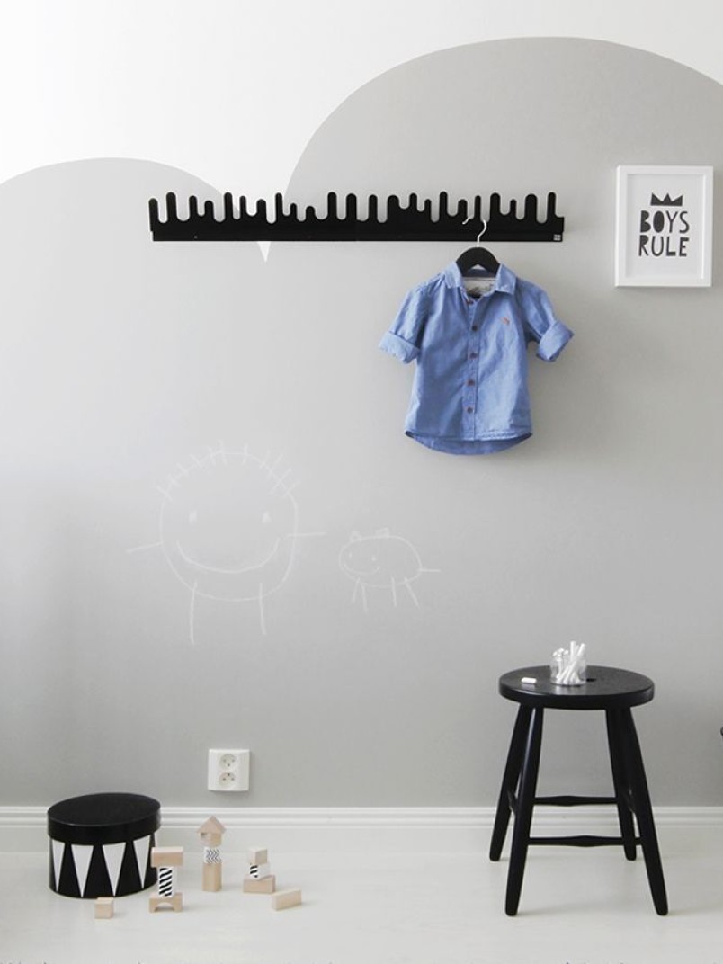 Blackboard wall for kids room