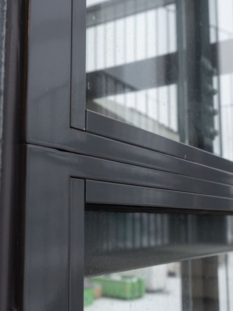 Steel structure of a building