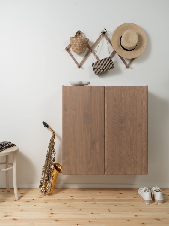 wooden cabinet with lacquer treatment