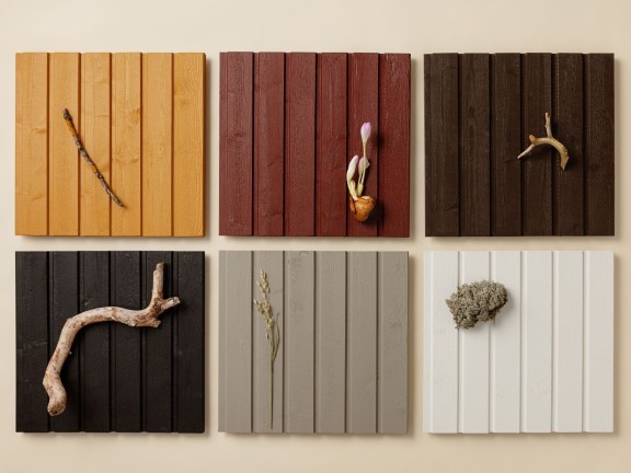 popular Scandinavian colour choices for wooden facade