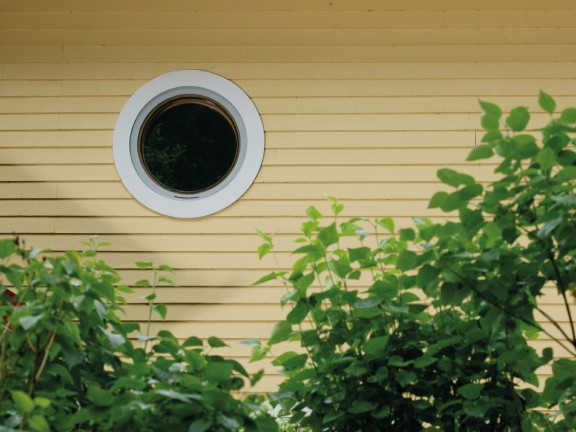 painted wooden cladding details