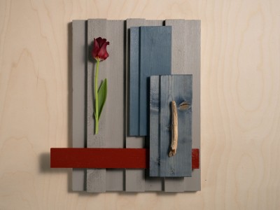 wooden facade grey colour palette