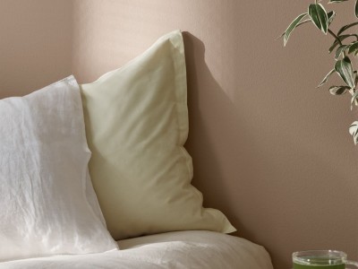 Beige bedroom wall painted