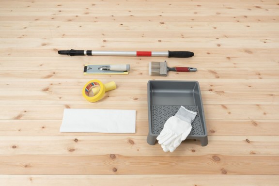 wooden floor oiling tools