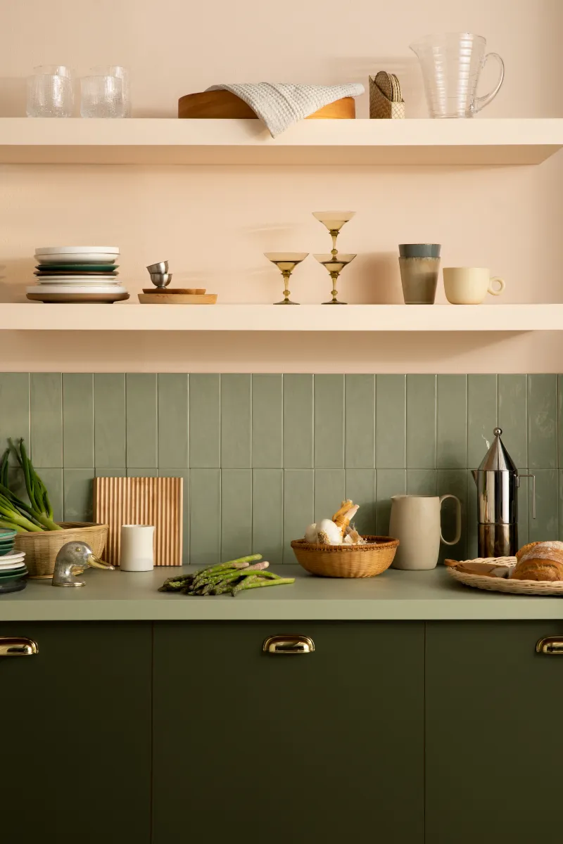 Bold usage of colours creates a warm and cosy atmosphere