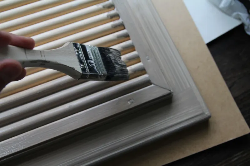 Painting of the closet doors