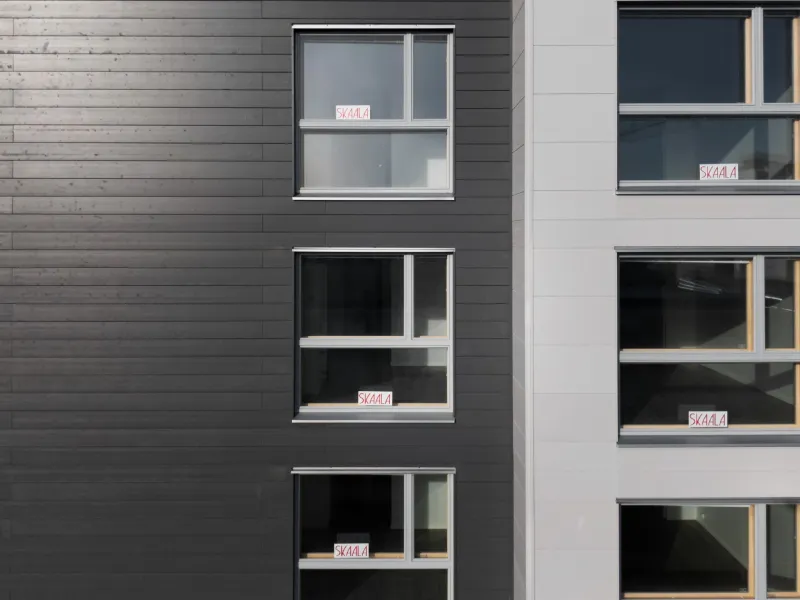 Exterior wooden boards