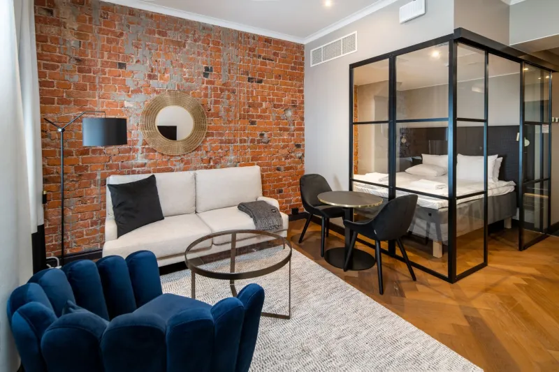 A hotel room ambiance in Jungmann